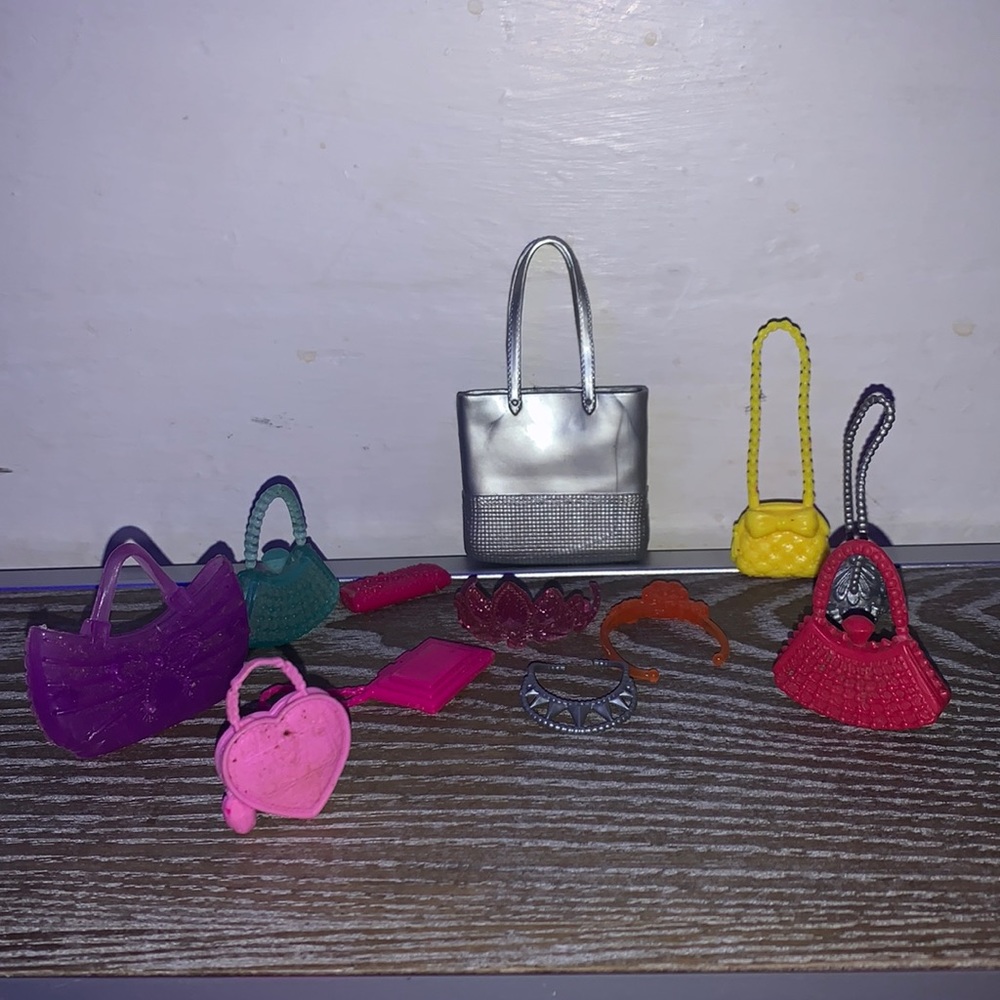 Barbie purses and jewelry
